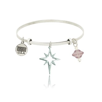 Star Burst Adjustable Bangle Bracelet