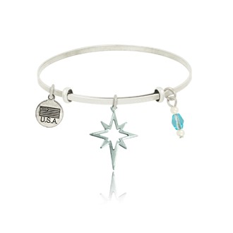 Star Burst Adjustable Bangle Bracelet