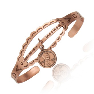 Mini Penny Charm Cuff