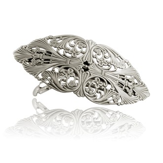 Lace Filigree Oval Barrette