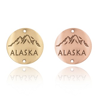 Alaska and Mountains Souvenir Medallion