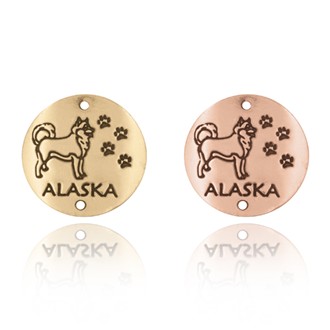 Alaska and Husky Souvenir Medallion