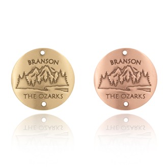 Branson The Ozarks and Mountain Scene Souvenirs Medallion