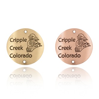 Cripple Creek CO with Train Hiking Medallion