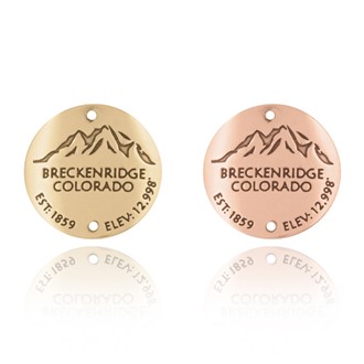 Breckenridge CO Est 1859 Elev Hiking Medallion