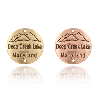 Deep Creek Lake MD Hiking Medallion