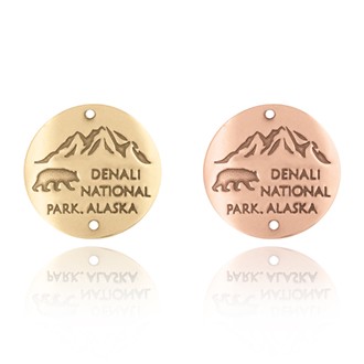 Denali National Park AK Hiking Medallion