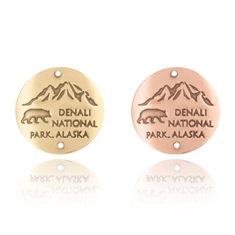 Denali National Park AK Hiking Medallion