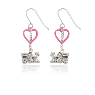 Engine and Heart Earrings