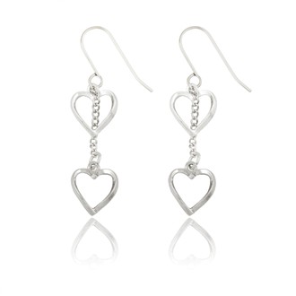 Open Heart and Heart Earrings