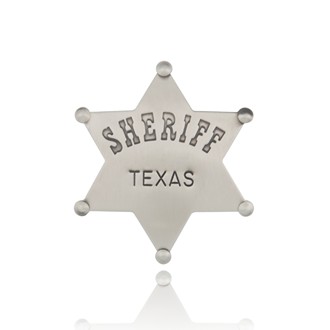 Nickel Finish Sheriff Badge