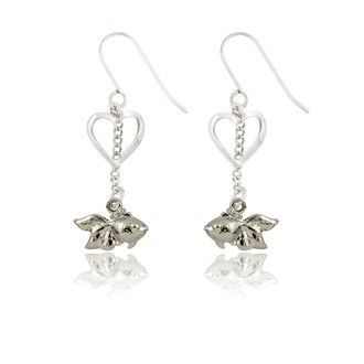 Fish and Heart Earrings