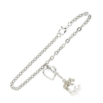 Hippo and Heart Link Bracelet