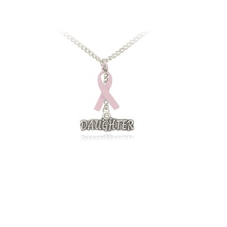 Daughter Pink Ribbon Pendant