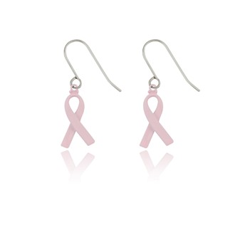 Pink Ribbon Earrings