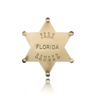 Brass Finish Park Ranger Badge made in USA