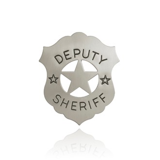 Deputy Sheriff Nickel Shield Badge