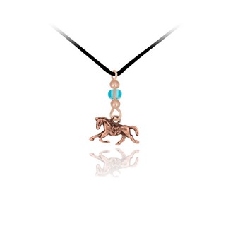 Corded Race Horse Pendant