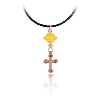 Cross Pendant Braided Cord