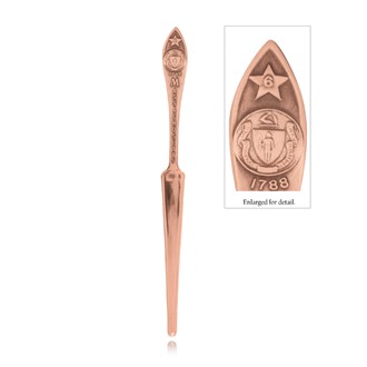 Massachusetts State Seal Letter Opener