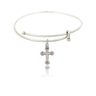 Fancy Cross Slider Bangle