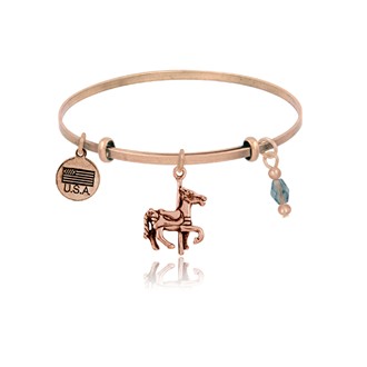 Carousel Horse Adjustable Bangle Bracelet