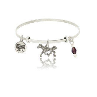 Horse Adjustable Bangle Bracelet