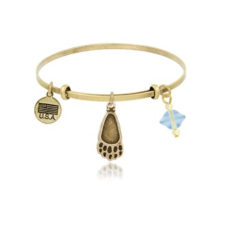 Bear Paw Adjustable Bangle Bracelet