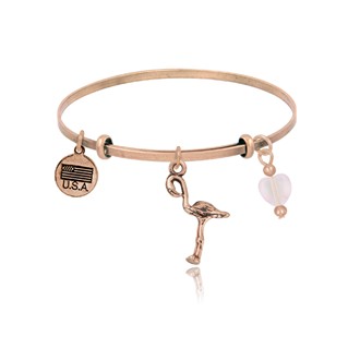 Flamingo Adjustable Bangle Bracelet