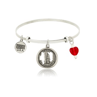 Cave Scene Adjustable Bangle Bracelet