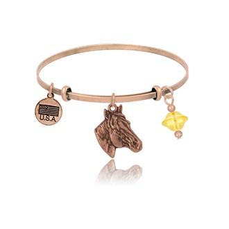 Horse Head Adjustable Bangle Bracelet