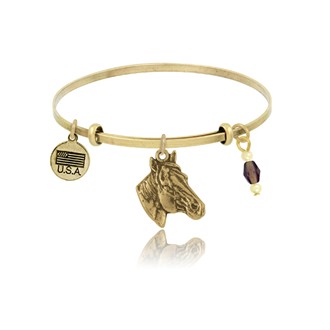 Horse Head Adjustable Bangle Bracelet