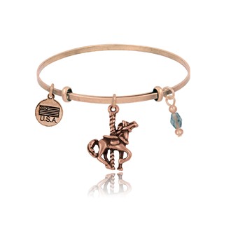 Carousel Horse Adjustable Bangle Bracelet