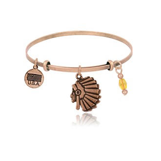 Chief Profile Adjustable Bangle Bracelet