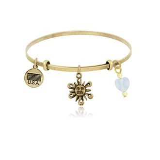 Sunface Adjustable Bangle Bracelet