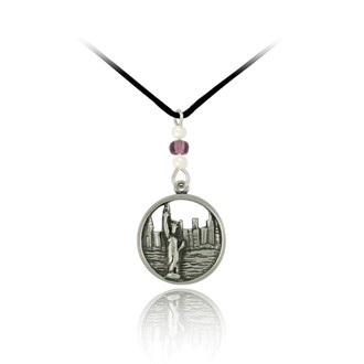 Corded NY Skyline Pendant