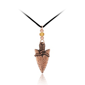 Corded Arrowhead Pendant