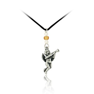 Corded Cherub Pendant