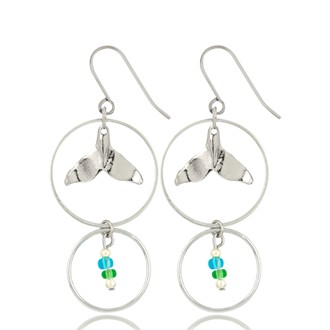 Whale Tail Charm Earrings