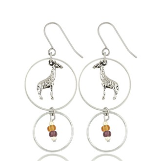Giraffe Charm Earrings