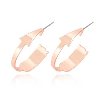 Simple Arrow Hoop Earrings