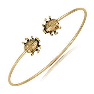 Ladybug Wire Cuff