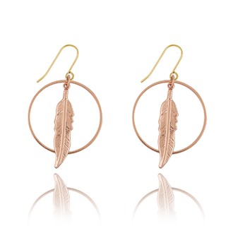 Feather Ring Earrings