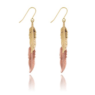 Double Feather Multi Earrings
