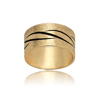 Twist Inlay Sized Ring