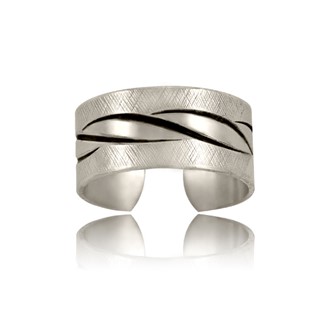 Twist Inlay Adjustable Ring