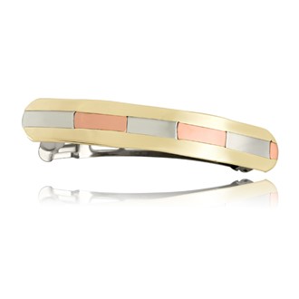 Polished Multi Inlay Barrette