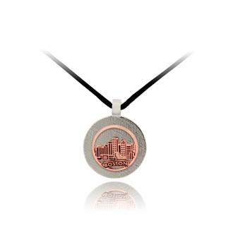 Boston Skyline Tab Pendant