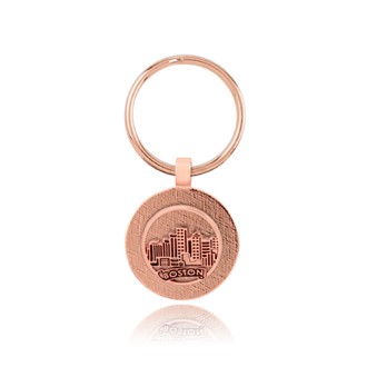 Boston Skyline Tab Key Ring