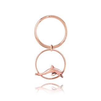 Dolphin Ring Key Ring